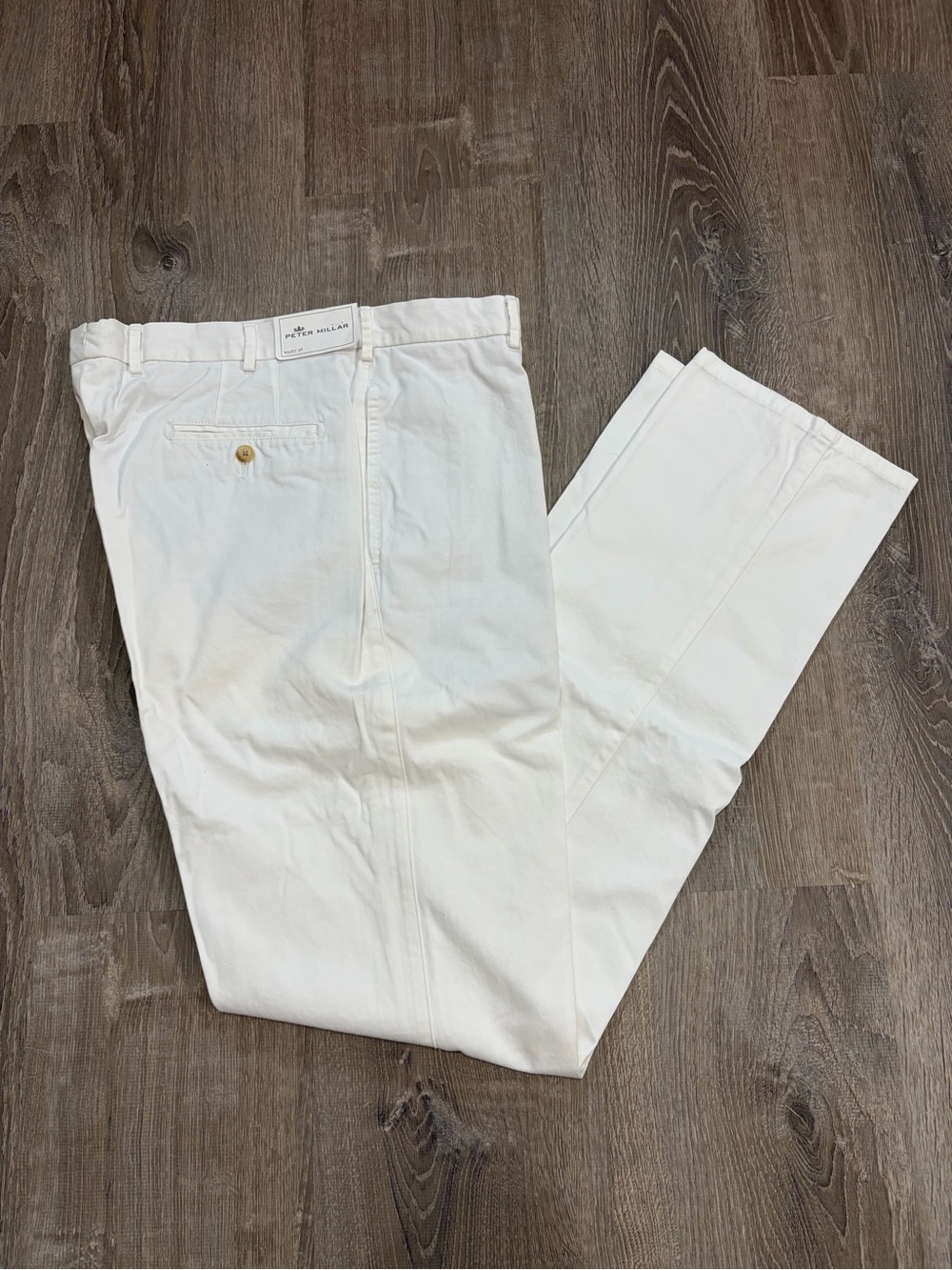 Peter Millar Cream-White Men's Chino Pants